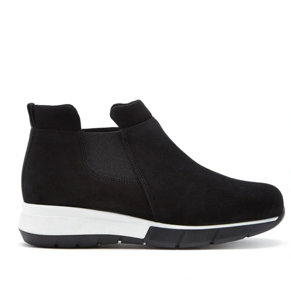 La Canadienne Nikki Black Waterproof Suede Leather High Top Sneakers Size 10 - Picture 13 of 13